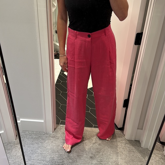 Pink wide leg Zara pants - Picture 2 of 4